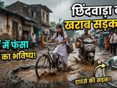 ”नगर निगम का अद्भुत विकास! सड़क पर गड्ढे नहीं, गड्ढों में ढूंढनी पड़ रही है सड़क”